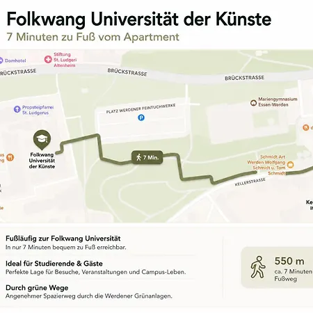 Modernes Nahe Folkwang & Baldeneysee Apartamento