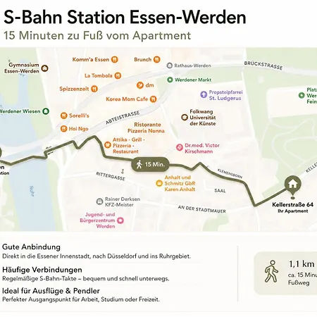 Modernes Nahe Folkwang & Baldeneysee Apartamento Essen